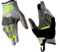 Leatt ADV HydraDri 5.5 Short, guanti impermeabili 3XL male Grigio Chiaro/Grigio/Giallo Fluo