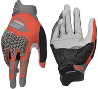 Leatt ADV Rally 5.5 Guanti da moto, grigio-rosso, taglia XS per maschi