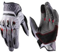 Leatt ADV SubZero 5.5 Short Guanti da motocicletta, Grigio/rosso chiaro, Taglia M