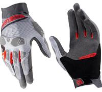 Leatt ADV X-Flow 5.5 Short Guanti da moto, grigio-rosso, taglia 2XL per maschi