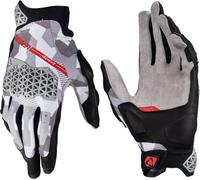 Leatt Adventure X-Flow 7.5 Short Camo, guanti M male Nero/Grigio/Grigio Chiaro
