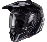 Leatt Adventure 9.5 Carbon, casco avventura S female Nero/Grigio/Rosso