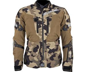 Leatt Adventure FlowTour 7.5 Camo, giacca tessile impermeabile XXL male Nero/Marrone/Beige