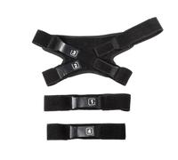 Leatt C-Frame Set Strap di Ricambio Ginocchiera, Unisex - Adulto, Black, Taglia Unica