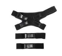 Leatt C-Frame Set Strap di Ricambio Ginocchiera, Unisex - Adulto, Black, XL