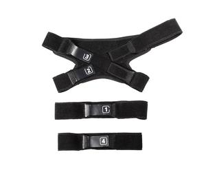 Leatt C-Frame Set Strap di Ricambio Ginocchiera, Unisex - Adulto, Black, XL