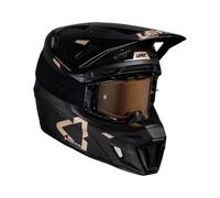Leatt 9.5 Carbon-White, casco da motocross S female Nero/Oro