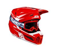 Casco Cross Leatt Moto 3.5 V26 MX Kit Con Maschere Cross RossoXL Rosso