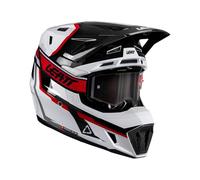 Leatt Casco Kit Moto 7.5 - V26 | Bianco/rosso | M 57-58cm