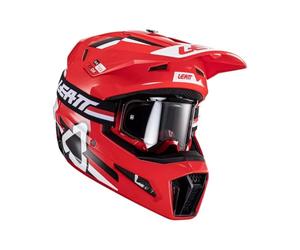 Leatt Casco moto 3.5 con Tecnologia 360° Turbine e maschera moto inclusa