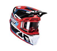 Leatt Casco moto 8.5 con Tecnologia 360° Turbine e maschera moto inclusa