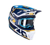 §Kit Casco Cross Leatt Moto 8.5 V24 Inchiostro con Maschera§