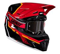 Leatt Casco Motocross 2026 7.5 Rosso & Occhiali 4.5 Fuoristrada
