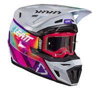 Leatt Casco Motocross 2026 8.5 Composite Pink + Occhiali 5.5 Pinata