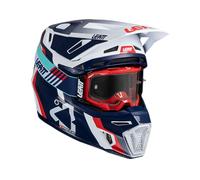 LEATT Casco motocross 8.5 in fibre composite con maschera inclusa
