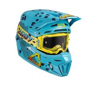 LEATT Casco motocross 8.5 in fibre composite con maschera inclusa