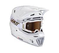 Kit Casco Cross Leatt Moto 8.5 V25 con Maschere Cross BiancoXL Bianco