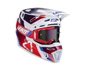LEATT Casco motocross 8.5 in fibre composite con maschera inclusa