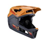 Leatt mtb enduro 4 0 suede removable chinstrap helmet brown black 2023