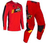 Leatt 3.5 Ride 2024 Set maglia e pantaloni motocross, nero-rosso, taglia M