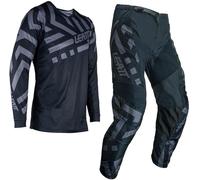 Leatt Set maglia e pantaloni motocross 3.5 S24 Stealt Jersey/Tessuto Nero/Grigio XS Uomo