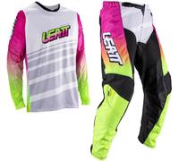 LEATT - Equipaggiamento completo Kit Moto 3.5 Junior Retro Rosa 2026 Rosa M