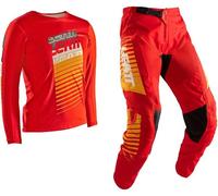 LEATT - Equipaggiamento completo Kit Moto 3.5 Junior Rosso 2025 Rosso L