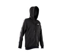 LEATT Felpa Tech con Cappuccio e Zip Integrale | Nero | M/US40/EU50 5026081771