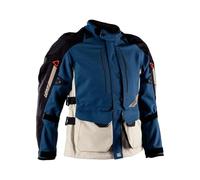 Leatt Adventure DriTour Long 5.5 V26, giacca tessile impermeabil L male Blu Scuro/Grigio Chiaro/Nero