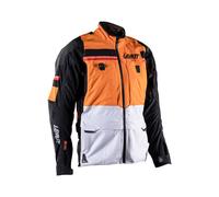 Leatt Adventure Rally 7.5 Hydradri V26, giacca tessile impermeab L male Nero/Arancione/Grigio Chiaro