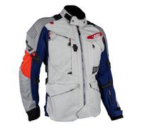 Leatt ADV MultiTour 7.5, giacca tessile impermeabile XXL male Grigio/Blu/Rosso