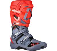 Leatt GPX 5.5 FlexLock Stivali Motocross, grigio/rosso, Taglia 40,5