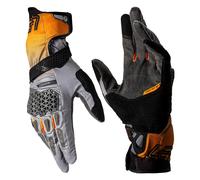 Leatt ADV Hydradri 5.5 Guanti da moto impermeabili, nero/grigio/arancione, Taglia XL