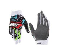 Leatt 1.5 GripR Zebra Guanti motocross, nero-bianco-rosso-blu, taglia M