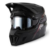 Kit Casco Cross Leatt 9.5 V.27 con Maschera Velocity 6.5 Iriz CarbonioL Carbonio