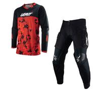 Leatt Kit Combo 4.5 Enduro Rosso Maglia & Pantaloni Morocross MX Quad ATV