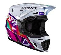 Leatt 8.5 V26 Casco da motocross con occhiali, rosa-multicolore, taglia XL per maschi