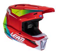 Leatt 2.5 Red, casco da motocross XL male Rosso/Bianco/Giallo/Verde