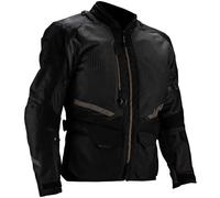 Leatt ADV FlowTour 5.5, giacca tessile impermeabile XL male Nero/Grigio Scuro/Oro
