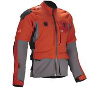 Leatt ADV Rally 5.5 Giacca tessile da moto, grigio-arancione, taglia M per maschi