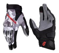 Leatt ADV HydraDri 7.5 Camo Short, guanti impermeabili S male Grigio/Nero/Rosso