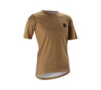 Leatt Maglia Donna Tecnica MTB Gravity 3.0 - Traspirante per Enduro e Trail | Marrone | S/eu36/uk8/us4
