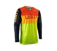 Leatt 4.5 Lite Maglia Motocross, verde-arancione, taglia S
