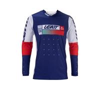 Leatt Maglia Motocross 4.5 Lite 2024 Ultra leggera e ventilata Bianco-Rosso-Blu Uomo XL