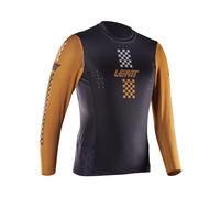 Leatt Maglia MTB Gravity 4.0 elasticizzata Marrone M Bambino - 1025108521