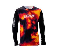 Leatt Gravity 8.0 Long Sleeve Jersey Nero M Uomo Heatmap Red