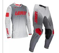LEATT MOTO 4.5 LITE JERSEY E PANT FORGE GRIGIO ROSSO