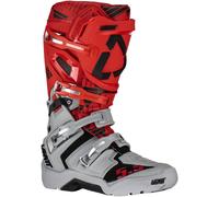 Leatt Moto 5.5 Flexlock Enduro Stivali Motocross, Grigio/rosso chiaro, Taglia 43