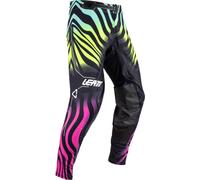 Leatt 5.5 I.K.S. V26 Tiger, pantaloni in tessuto S male Nero/Turchia/Fucsia/Giallo Fluo