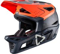 Leatt MTB Gravity 4.0 Orange/Black Casco per discesa, nero-arancione, taglia L per maschi